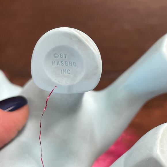 My Little Pony Princess Royal Blue w/ Bushwoolie Hat Comb Wand Vintage 1987 MLP - Picture 13 of 16